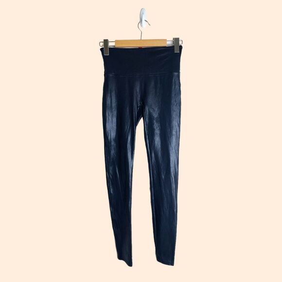 SPANX Pants - SPANX Black Faux Leather Leggings